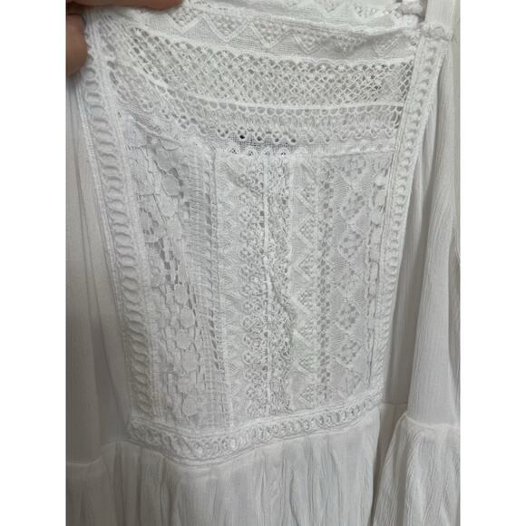 Torrid Crochet Coastal Cottagecore Boho Sleeveless Dress Size 1 Torrid 14/16 - Picture 4 of 8